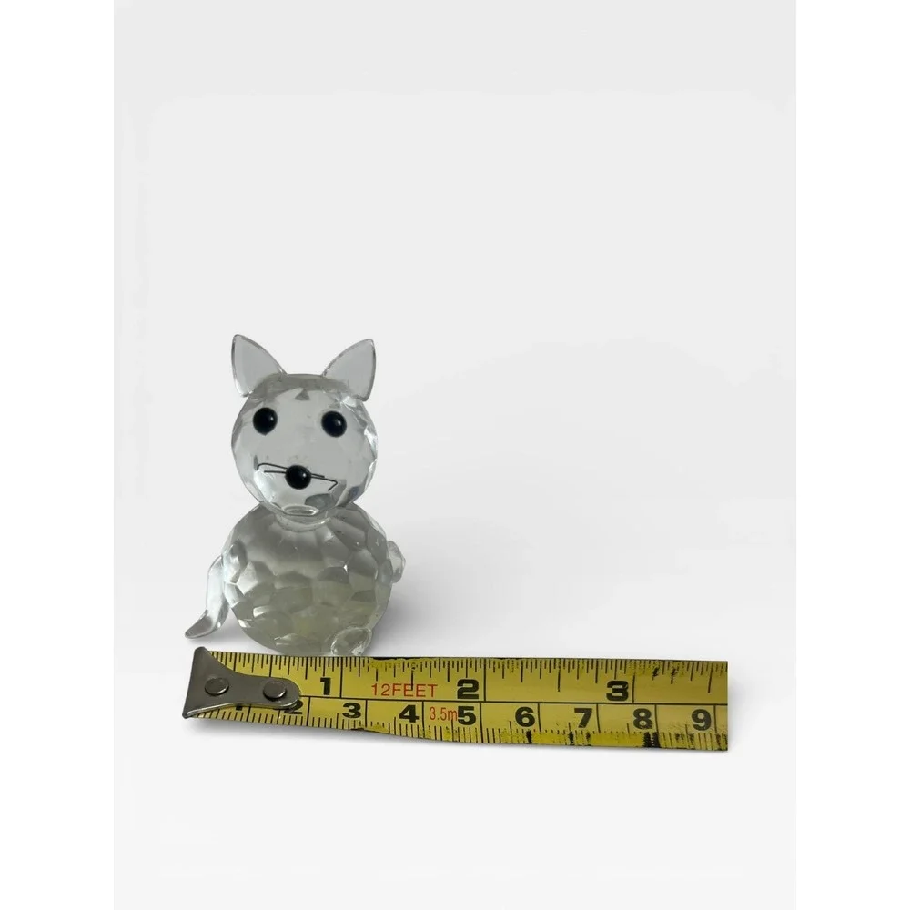 Faceted Crystal Glass Cat Figurine Collectible Prism Decor‎ 2